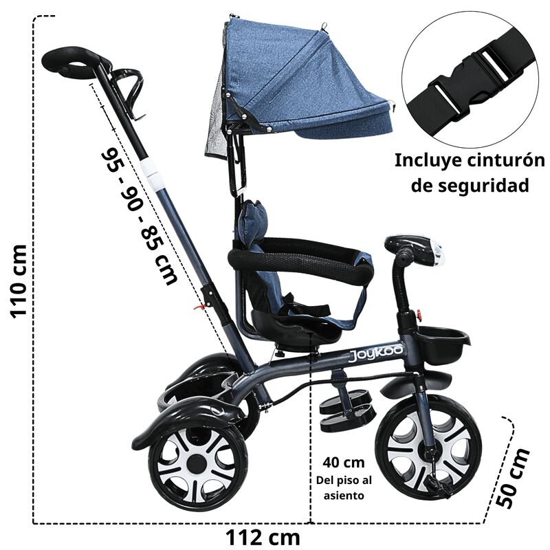 Triciclo Para Ni&ntilde;os Evolutivo Asiento Giratorio... image number null