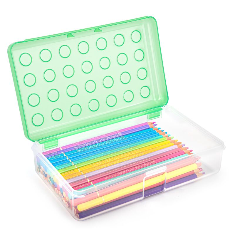 Estuche De L&aacute;pices Kcjdd Transparente Duro Con ... image number null