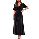 Vestido Maxi de Terciopelo Sissyaki Negro Talla S