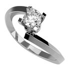 Anillo de Compromiso de 14K con Diamante de Laboratorio 0.20 CT F VS1 Talla 7.5 ORO BLANCO 14K &ndash; / FJ728-20-14W-LG-75