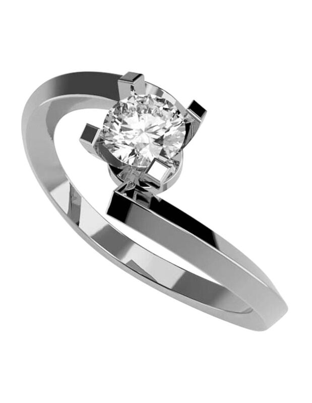 Anillo de Compromiso de 14K con Diamante de Lab... image number null