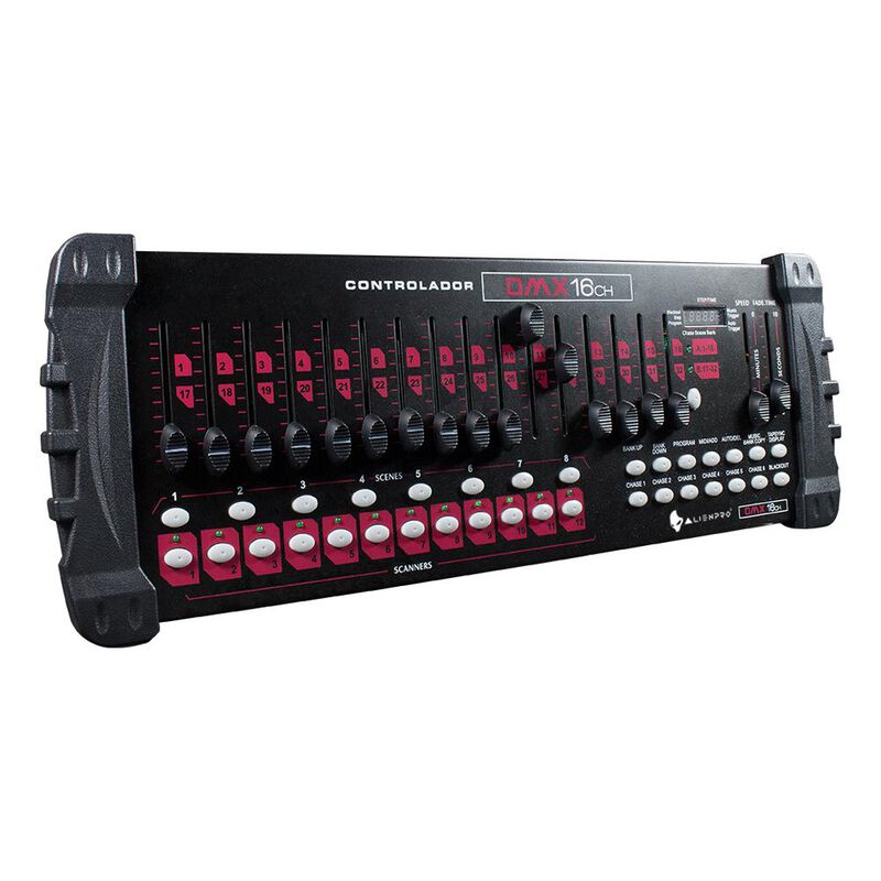 Controlador DMX 16 Ch 10W Alienpro Protocolo DM... image number null