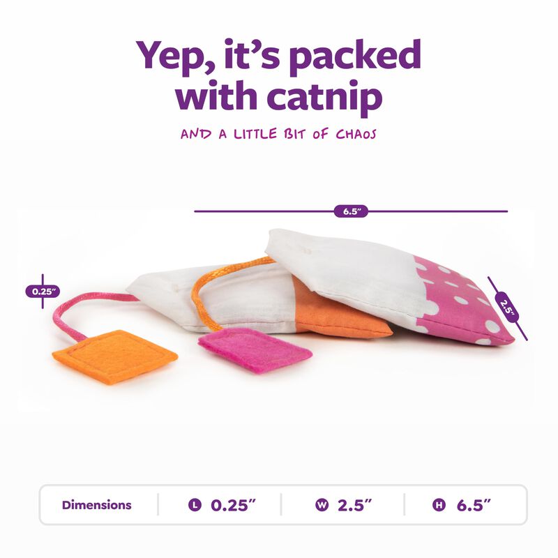 Juguete Para Gato Smartykat 17 cm Rosa Y Naranj... image number null