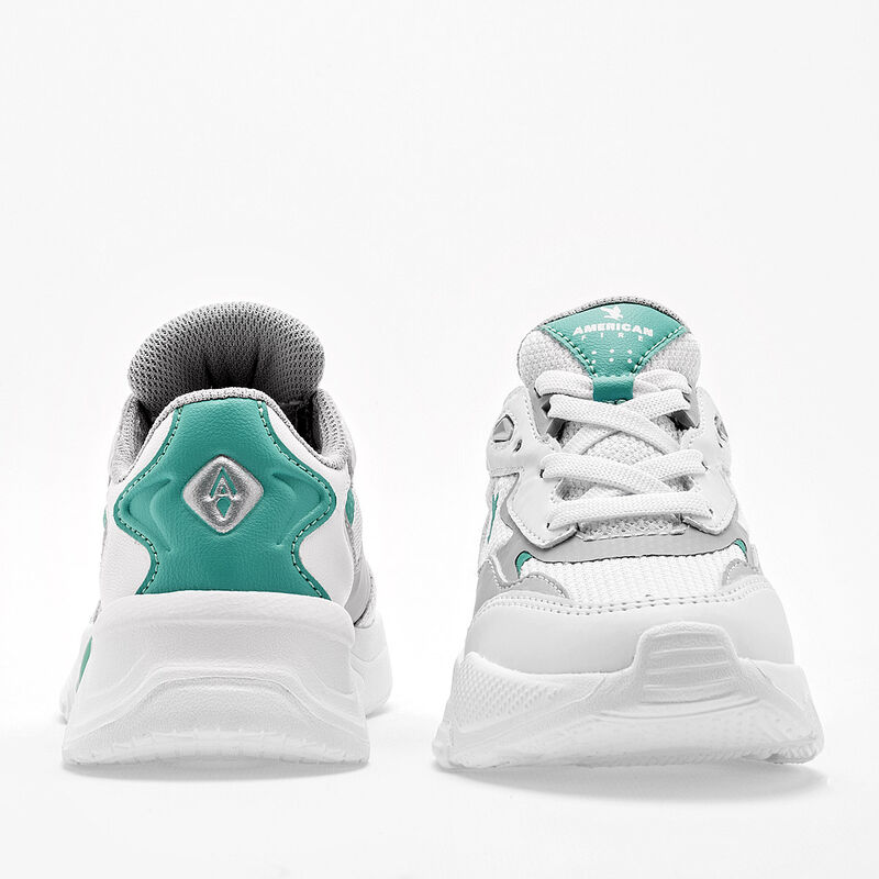 American Fire Tenis urbano para ni&ntilde;a blanco pla... image number null