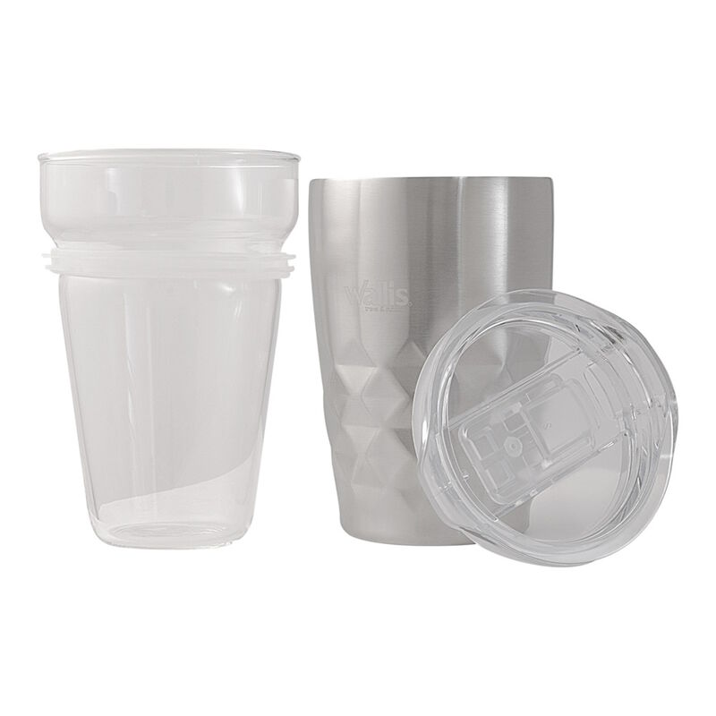Termo 350 Ml Acero Protector Deslizante Platead... image number null