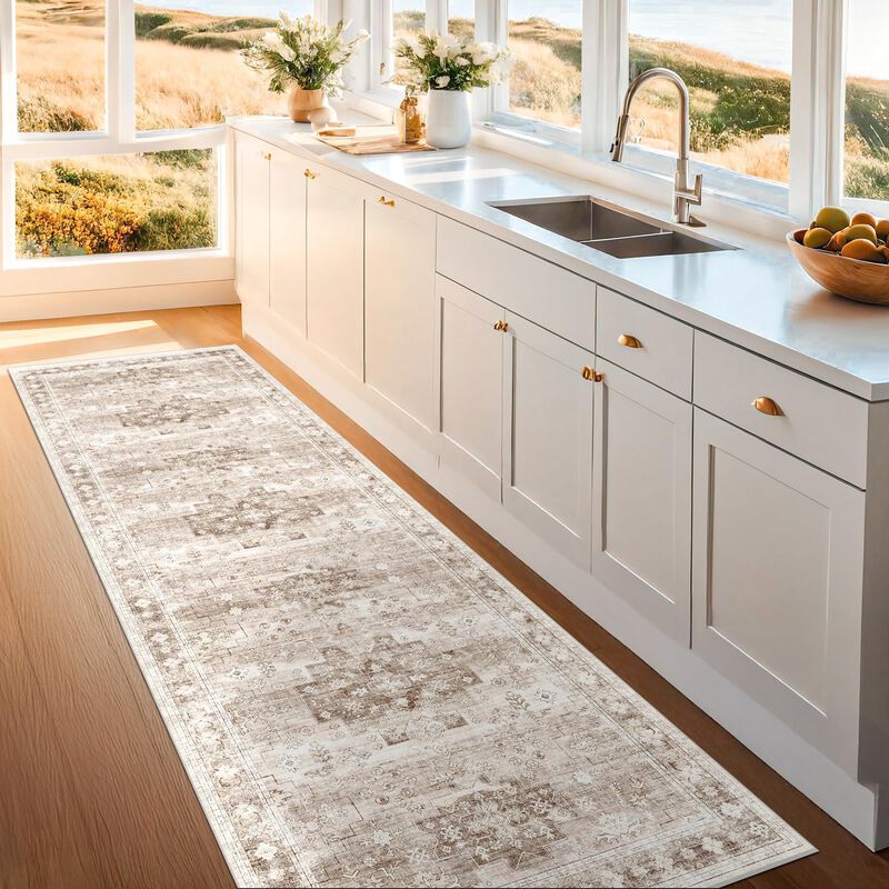 Alfombra Corredor Hazo Haus 183 cm Beige Lavabl... image number null