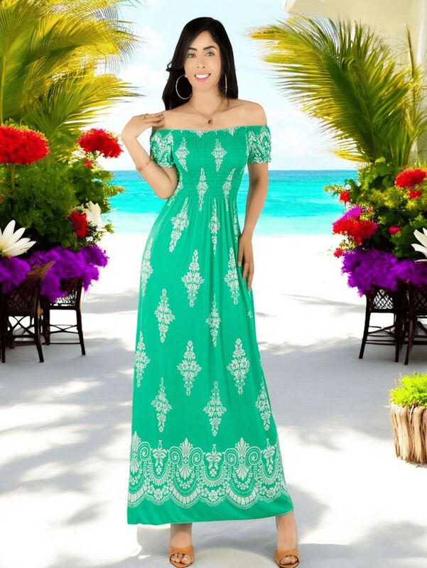 Set de 2 Vestido Maxi Casual Mujer Largo C&oacute;modo... image number null