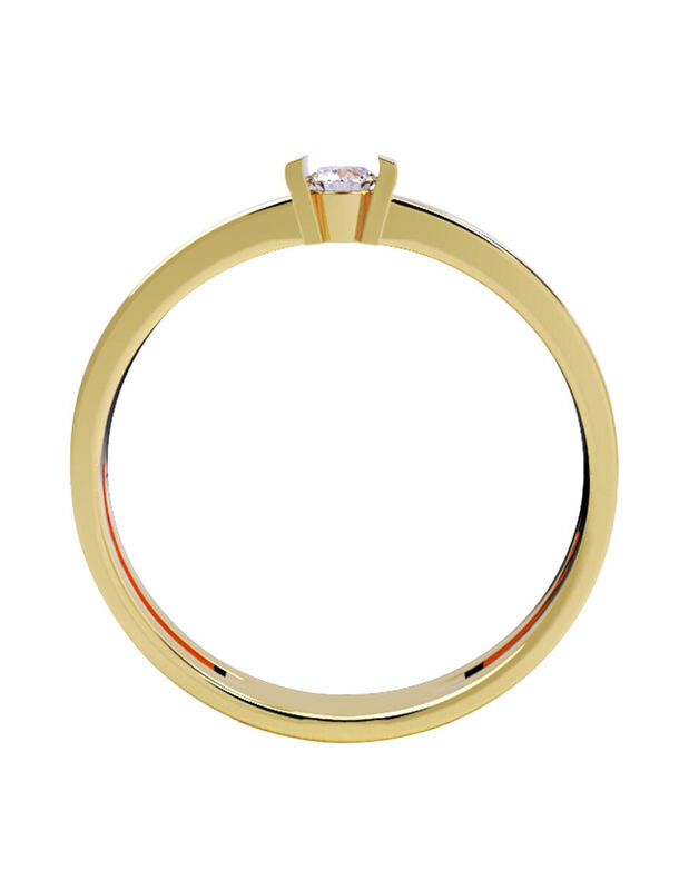 Anillo de Compromiso de 14K con Diamante de Lab... image number null