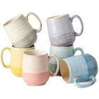 Juego De 6 Tazas De Caf&eacute; Coloridas Hasense 425 ml