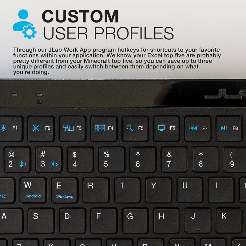 Teclado Jlab Jbuds Inal&aacute;mbrico Bluetooth De 95 ... image number null