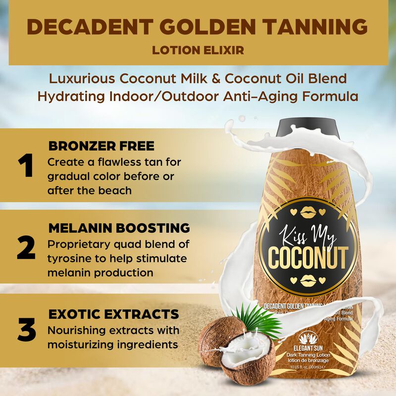 Loci&oacute;n Bronceadora Elegant Sun Kiss My Coconut ... image number null