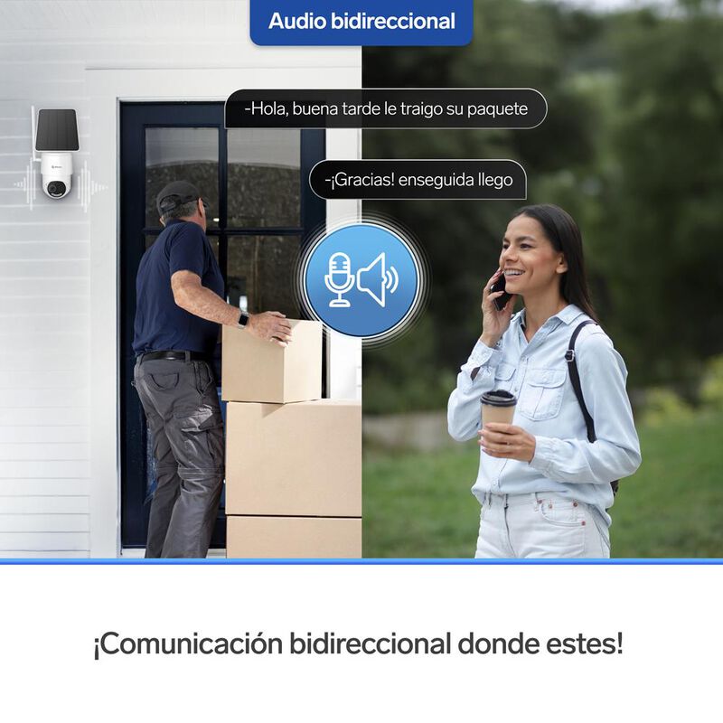 C&aacute;mara de seguridad 4G 2 Mpx robotizada con pan... image number null