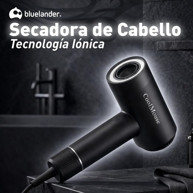 Secadora De Cabello 1500w Con Pantalla, Dise&ntilde;o ... image number null