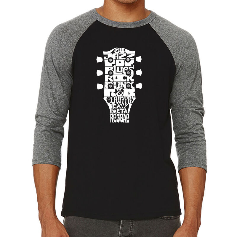 Camiseta Ragl&aacute;n de B&eacute;isbol Word Art Para Hombre... image number null