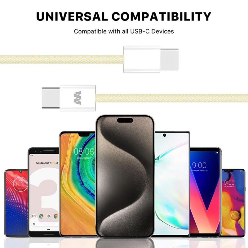 Cable Datos MYBAT USB-C a USB-C 1m 60W Universa... image number null