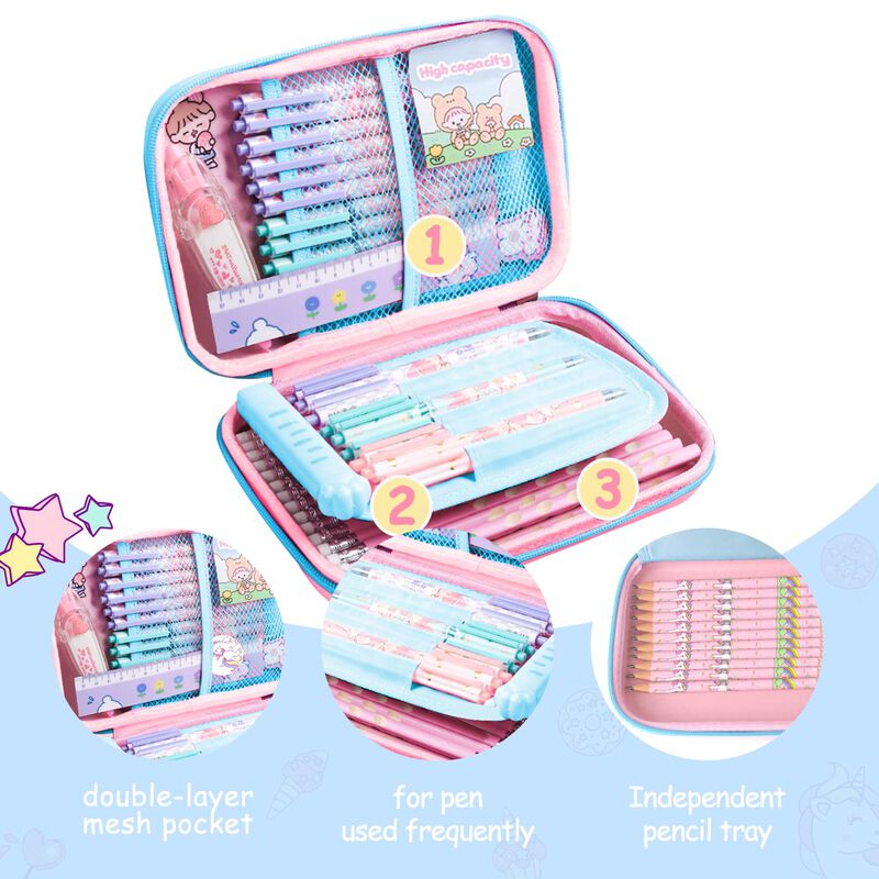 Estuche De L&aacute;pices Homicozy Unicornio 3d Eva Gr... image number null