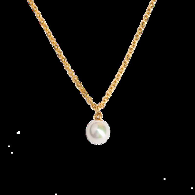 Juego Joyer&iacute;a Mujer Perlas, Collar Aretes Oro P... image number null