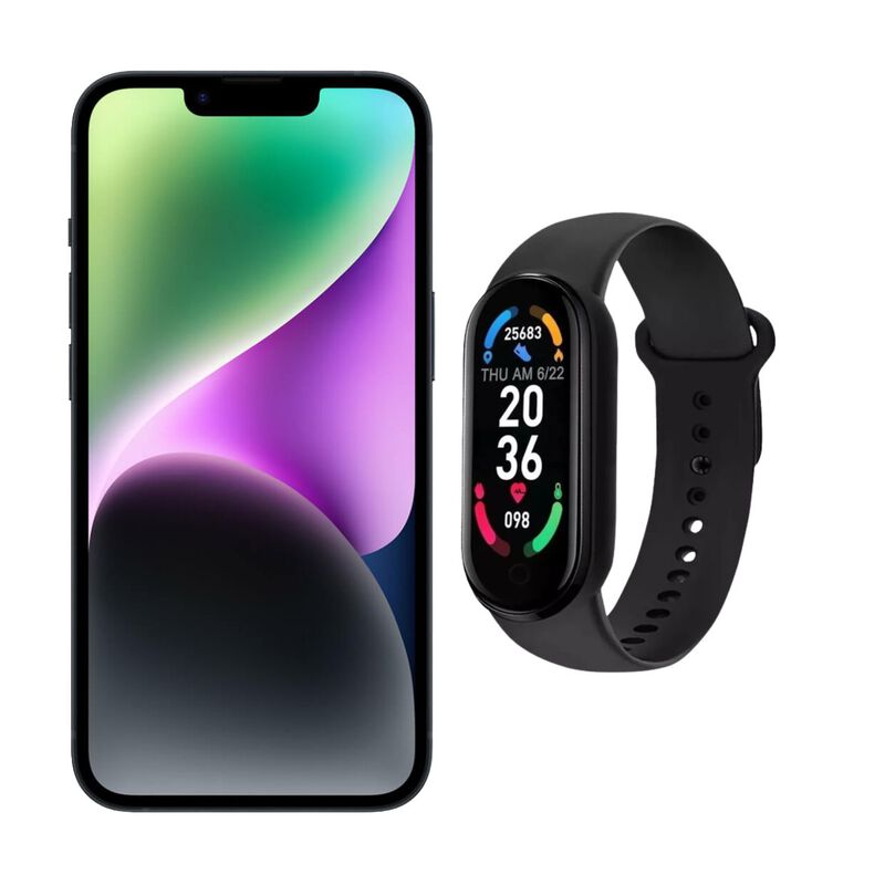 iPhone 14 128GB Negro E-SIM Reacondicionado + B... image number null