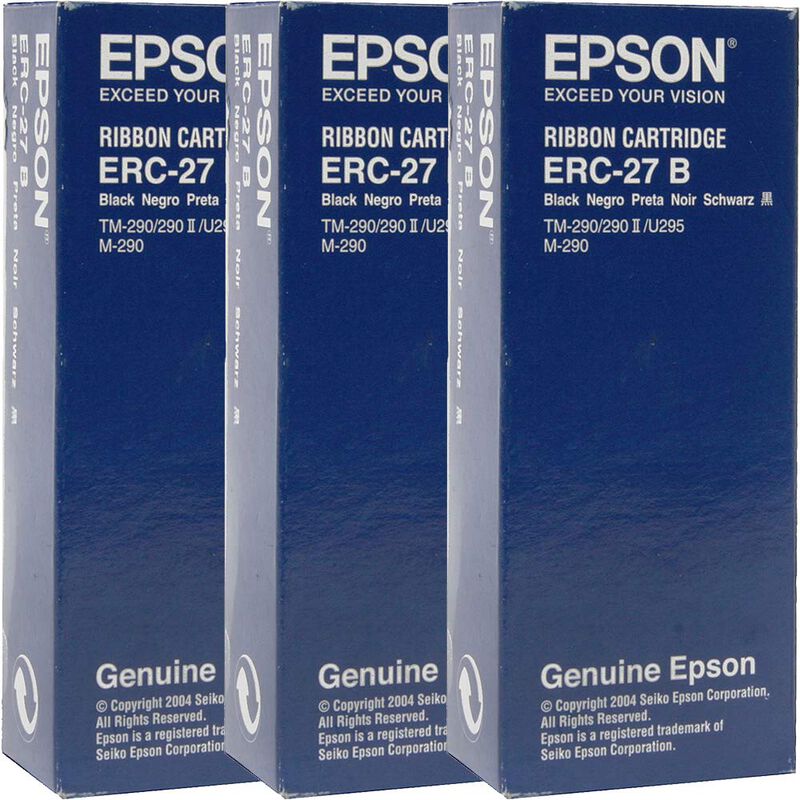 Cartucho De Cinta Epson Erc-27b-3 Negro Para Im... image number null