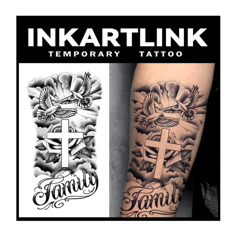 Tatuajes Temporales Inkartlink &ndash; 2 Hojas, Semi ... image number null