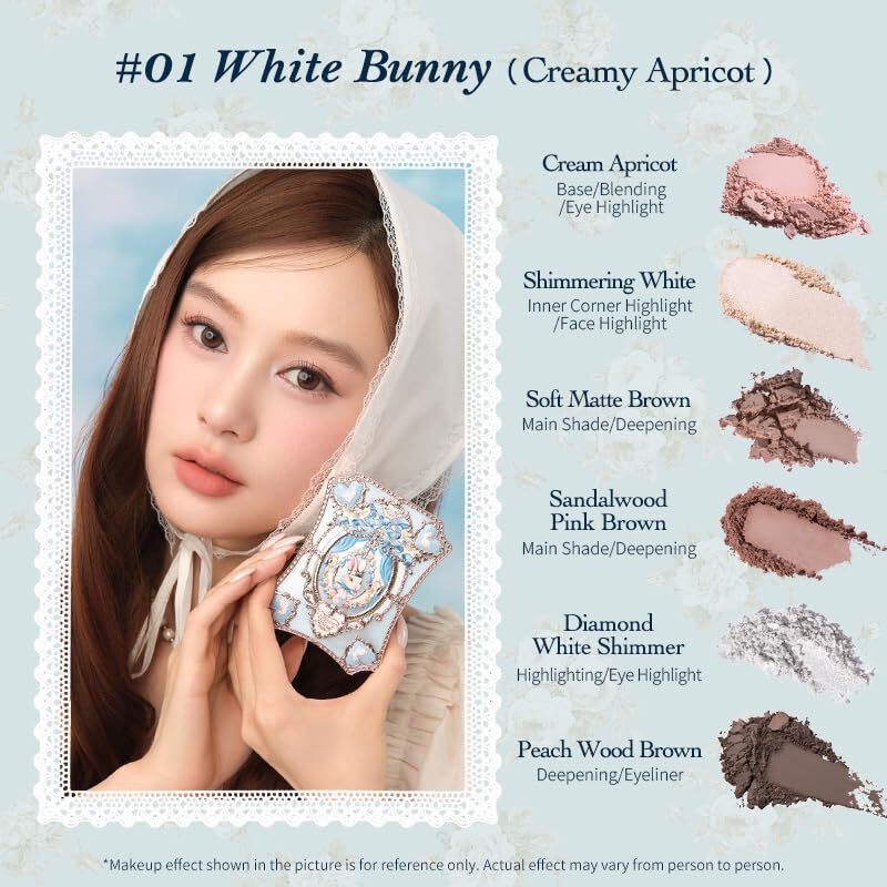 Paleta De Maquillaje Flower Knows 6 Colores En ... image number null