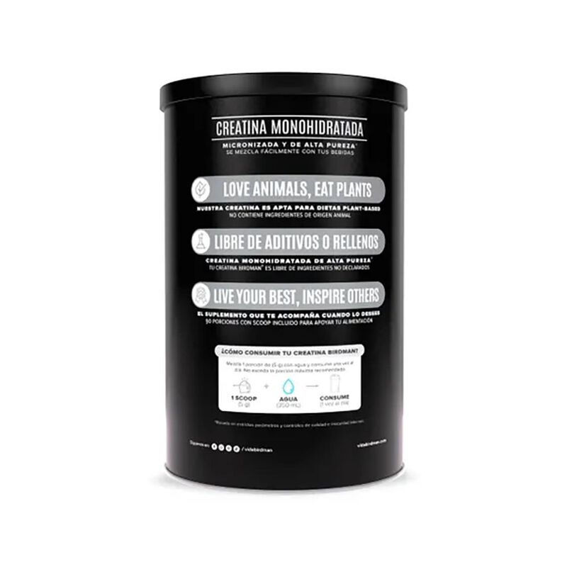 Creatina Monohidratada Birdman 450g image number null