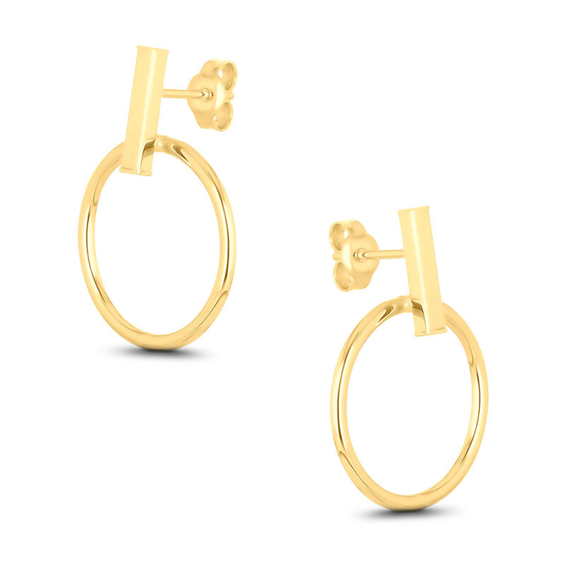 Aretes De Oro Amarillo 14k (18mm Aprox) image number null
