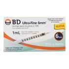 Jeringa Deschable Para Insulina Bd Ultra Fine 1 Ml 31g X 6mm 30pz