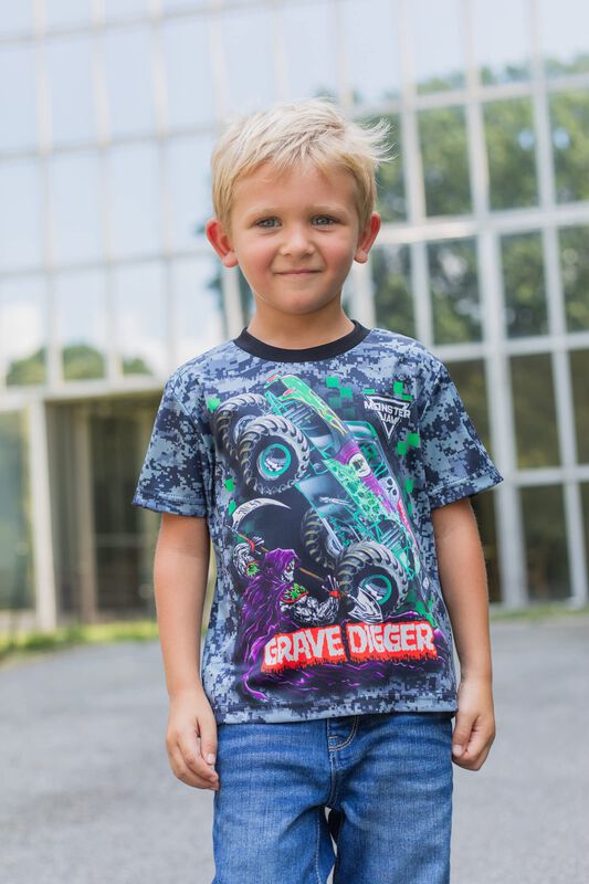 Camiseta Monster Jam Grave Digger El Toro Loco ... image number null