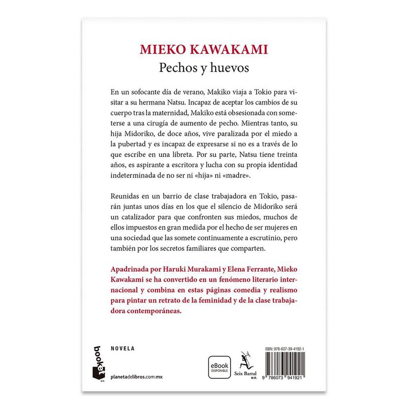 Pechos Y Huevos, De Mieko Kawakami, Booket, Pas... image number null