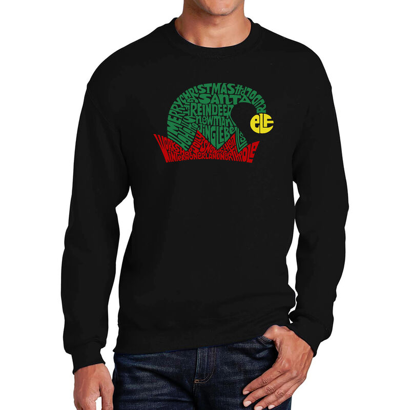 Sudadera De Cuello Redondo Word Art Para Hombre... image number null
