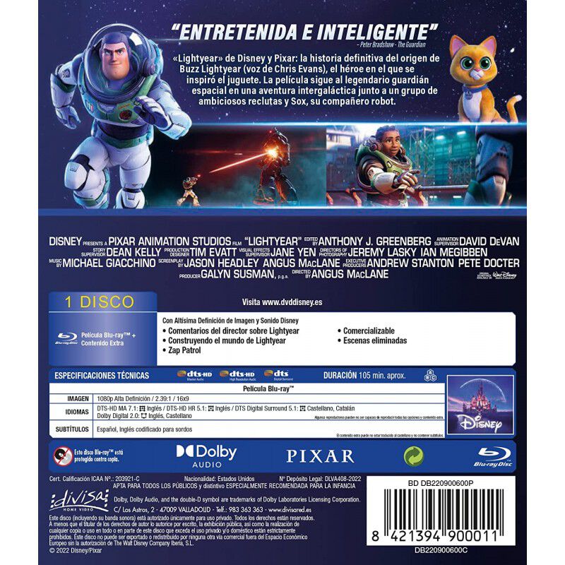 Lightyear (Blu-ray) [Blu-ray] image number null