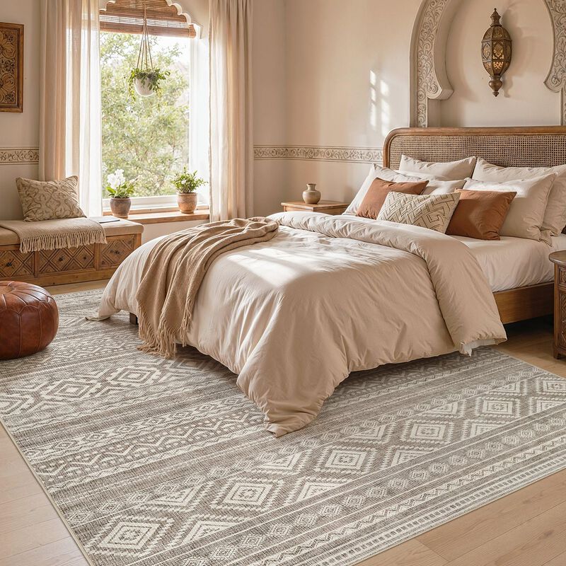 Alfombra De &Aacute;rea Cotiled 33 &times; 26 cm Lavable Boh... image number null