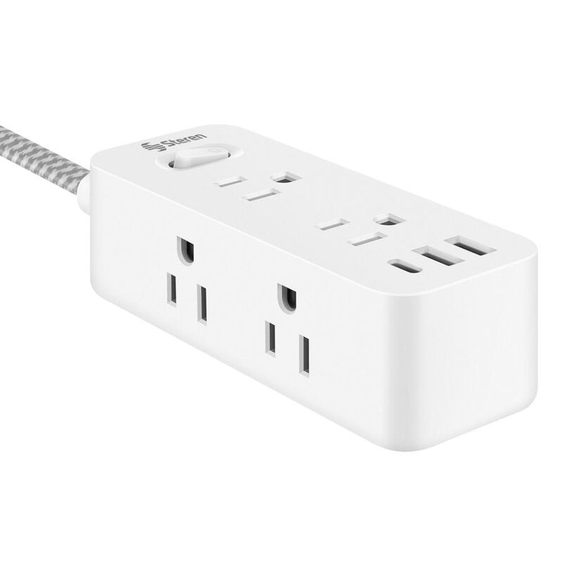 Tira multicontactos de 6 salidas y cargador USB... image number null