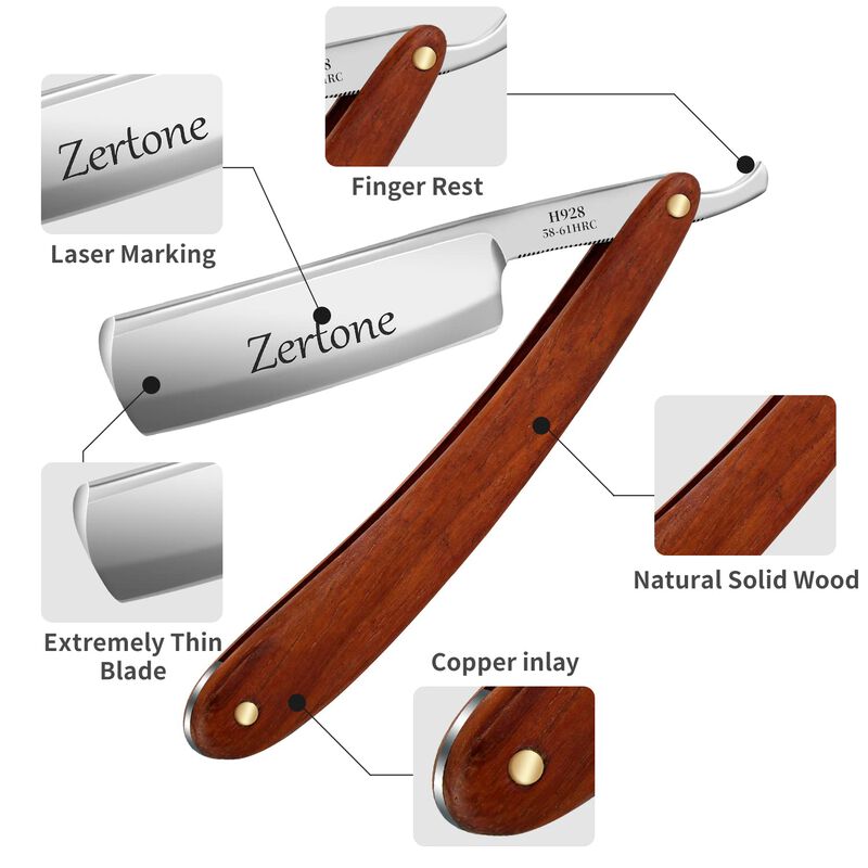 Kit De Afeitado Straight Razor Zertone Straight... image number null