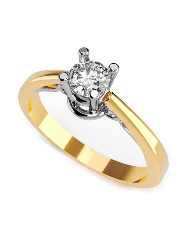 Anillo de Compromiso de 14K con Diamante de Lab... image number null