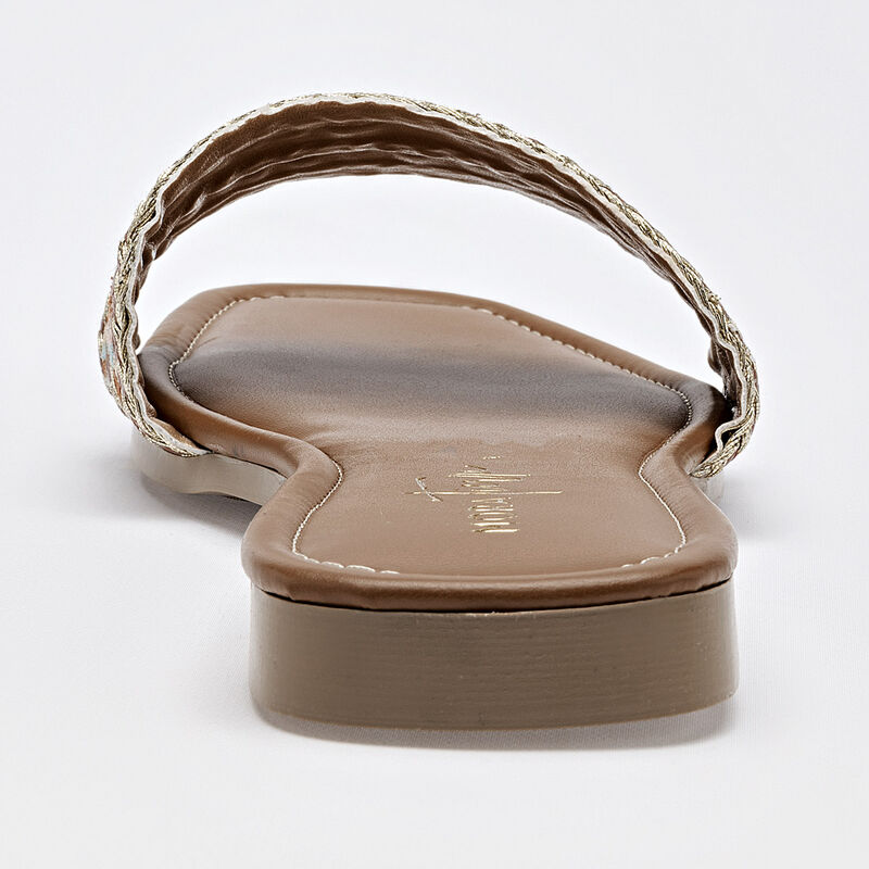 Mora Tierra sandalia piso para mujer caf&eacute; multi... image number null