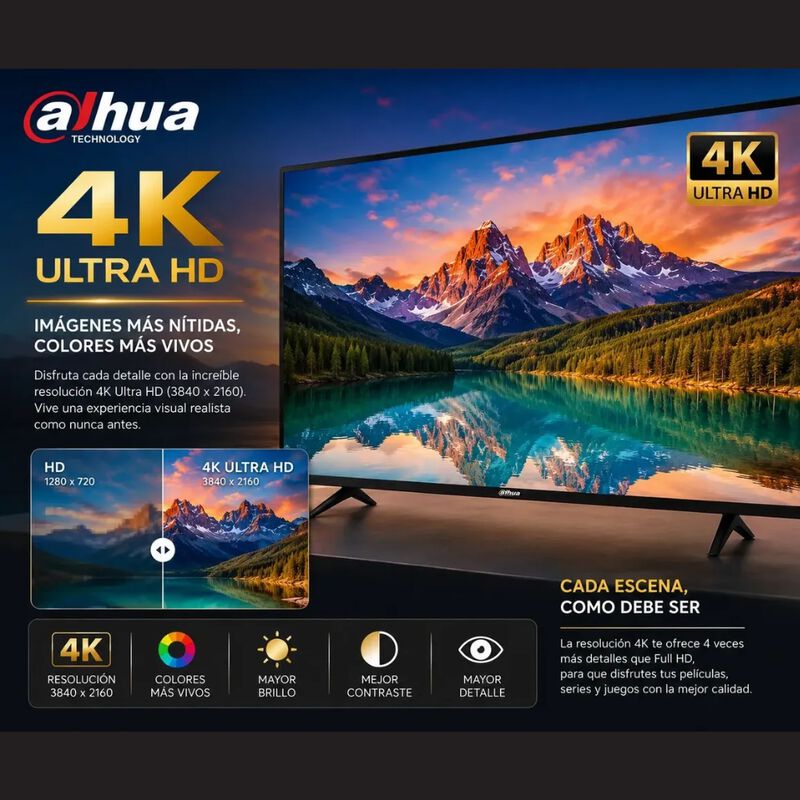 Pantalla Dahua 50 Smart Tv 4k Uhd Android Wifi ... image number null