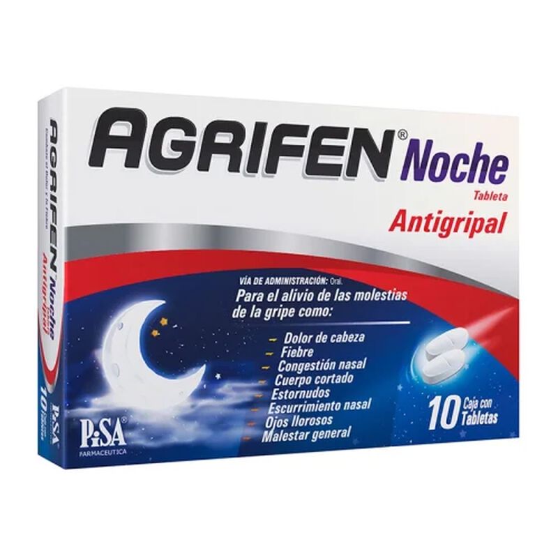 AGRIFEN NOCHE 10 TABLETAS image number null