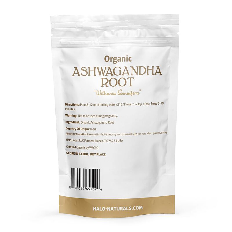 Ashwagandha Halo Naturals 454 G Org&aacute;nico Usda image number null