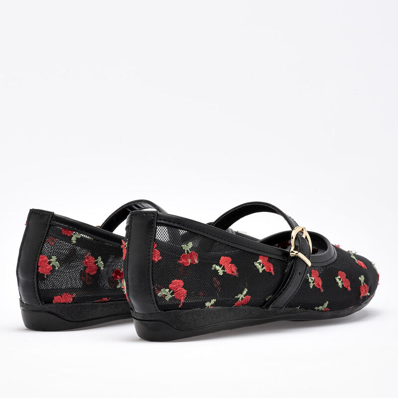 Moramora balerina para mujer negro rojo cod 140... image number null
