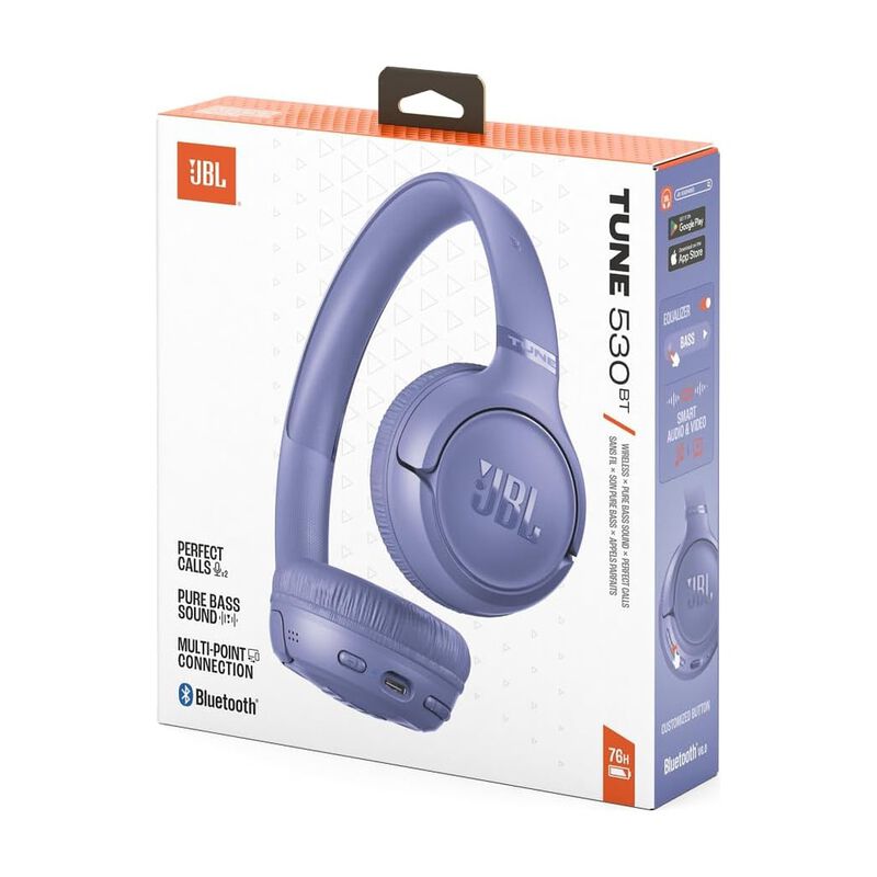 Aud&iacute;fonos Inal&aacute;mbricos Jbl Tune 530 Bt Lila image number null
