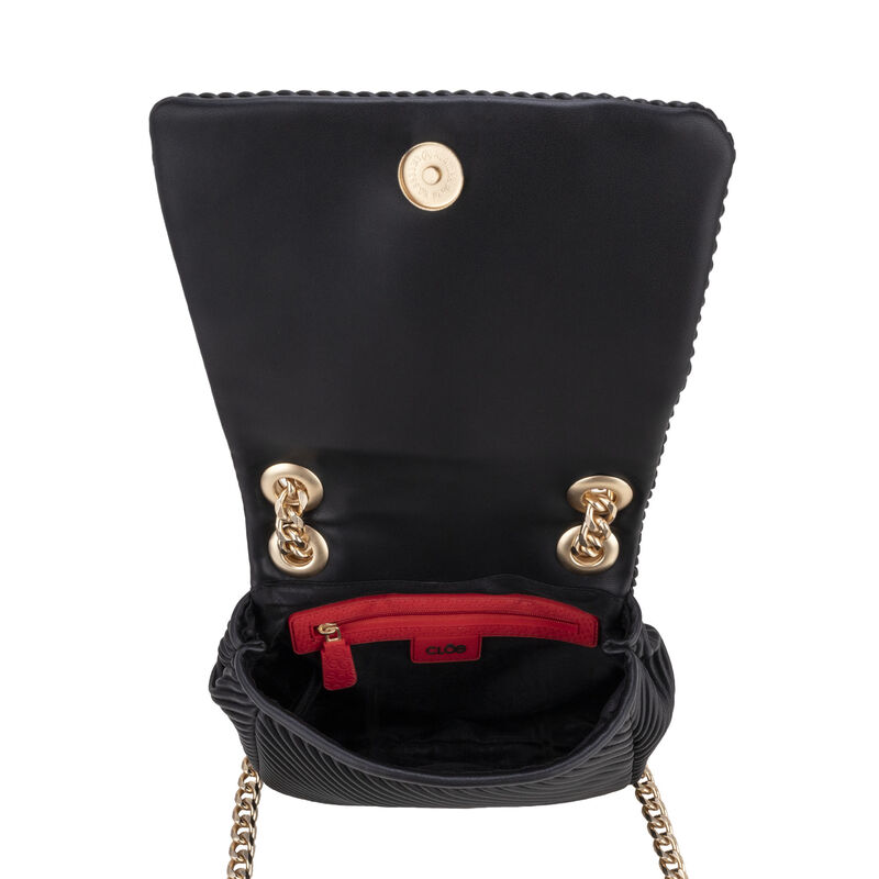 Bolsa Briefcase Chica Asa De Cadena Color Negro image number null