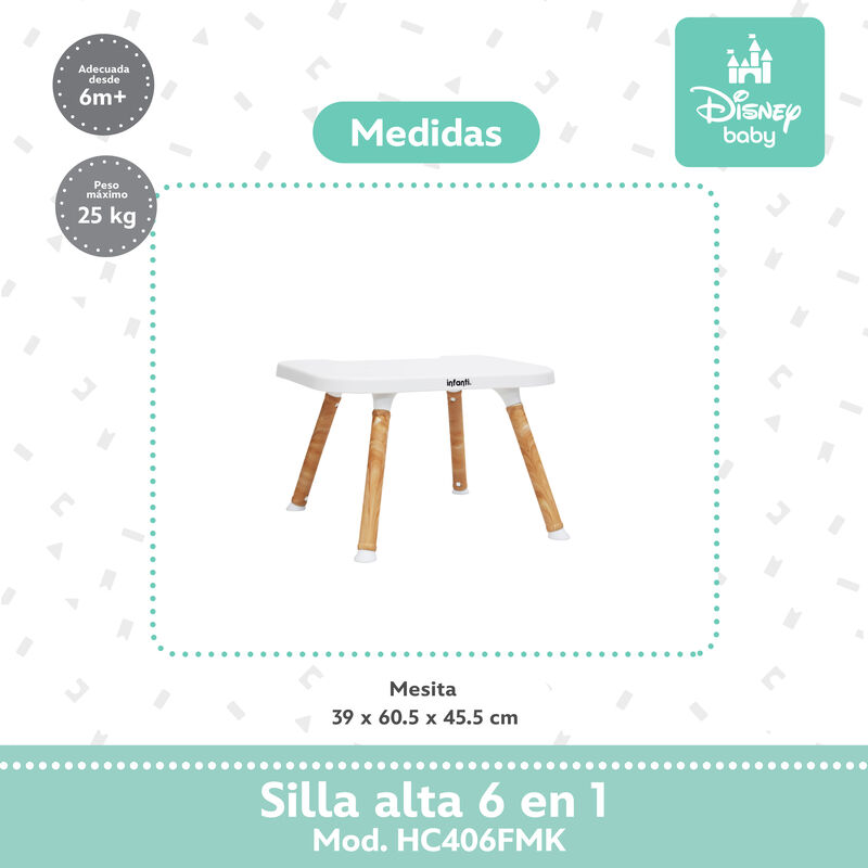 Silla Alta Periquera Bebe Ligera Segura Funny M... image number null