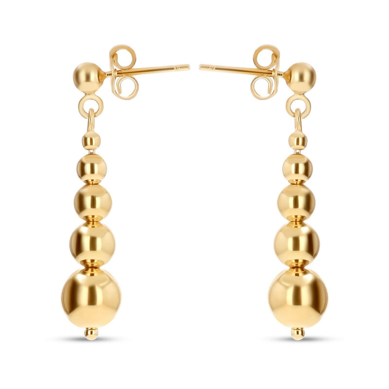 Aretes De Oro Amarillo 14k 8 Mm | Bizzarro image number null