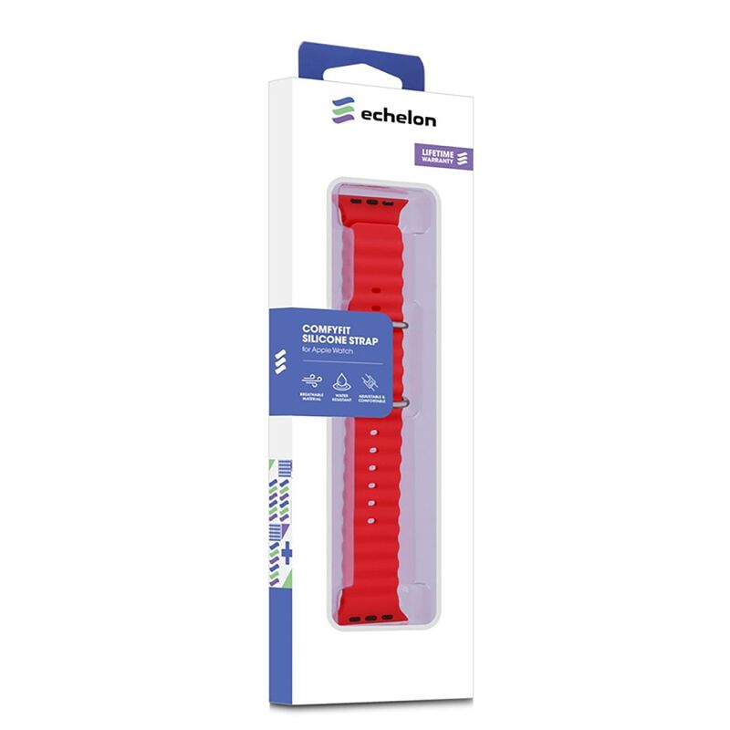 Correa Echelon Silicon Para Apple Watch Roja 9 ... image number null