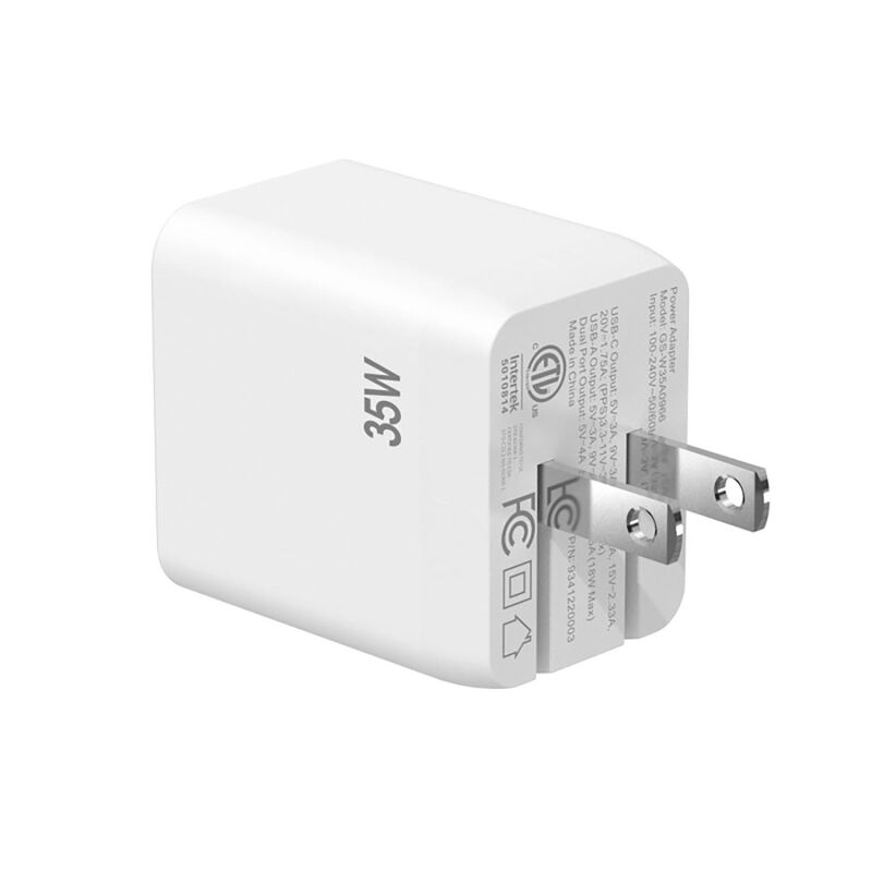 Cargador Ac Mybat 35w Gan Dual Usb-c Usb-a Univ... image number null