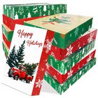 Cajas De Regalo Yangte 43 cm &ndash; Pack De 12 Con Dise&ntilde;os Navide&ntilde;os