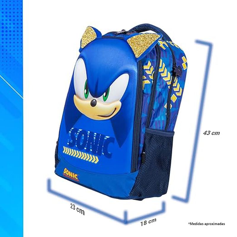 Mochila Sonic con Diseño de Personaje, Varios C... image number null
