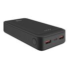 Steren Power Bank De 20,000 Mah Pd 20 W / Qc 18 W Con 1 Salida Usb C Y 2 Salidas Usb, Negra